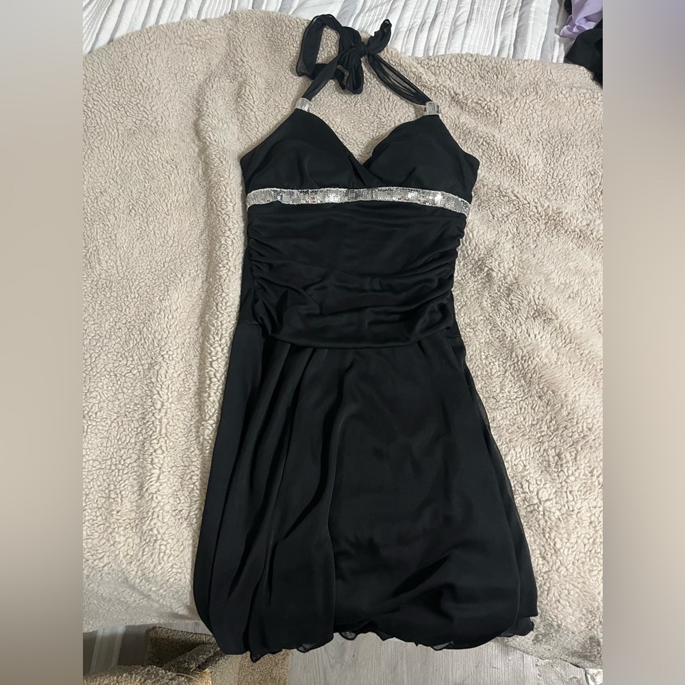 Black evening dress